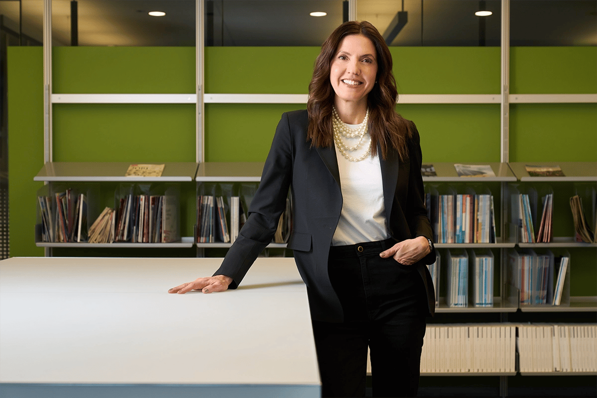 A professional portrait of Amelia Furr in the Chicago Morningstar office.